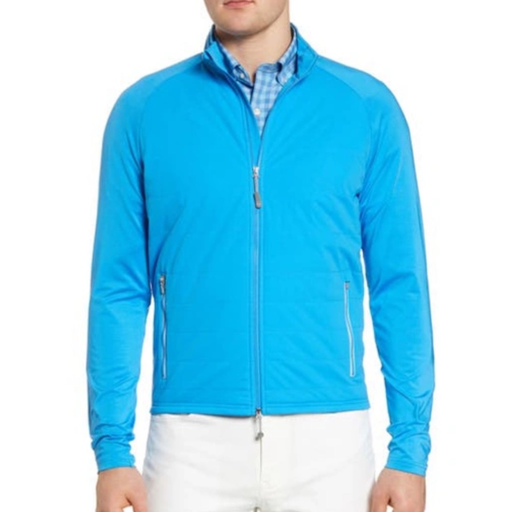 Peter Millar Merge Stretch Hybrid
Quilted Water Resistant Jacket Men's XL
Blue